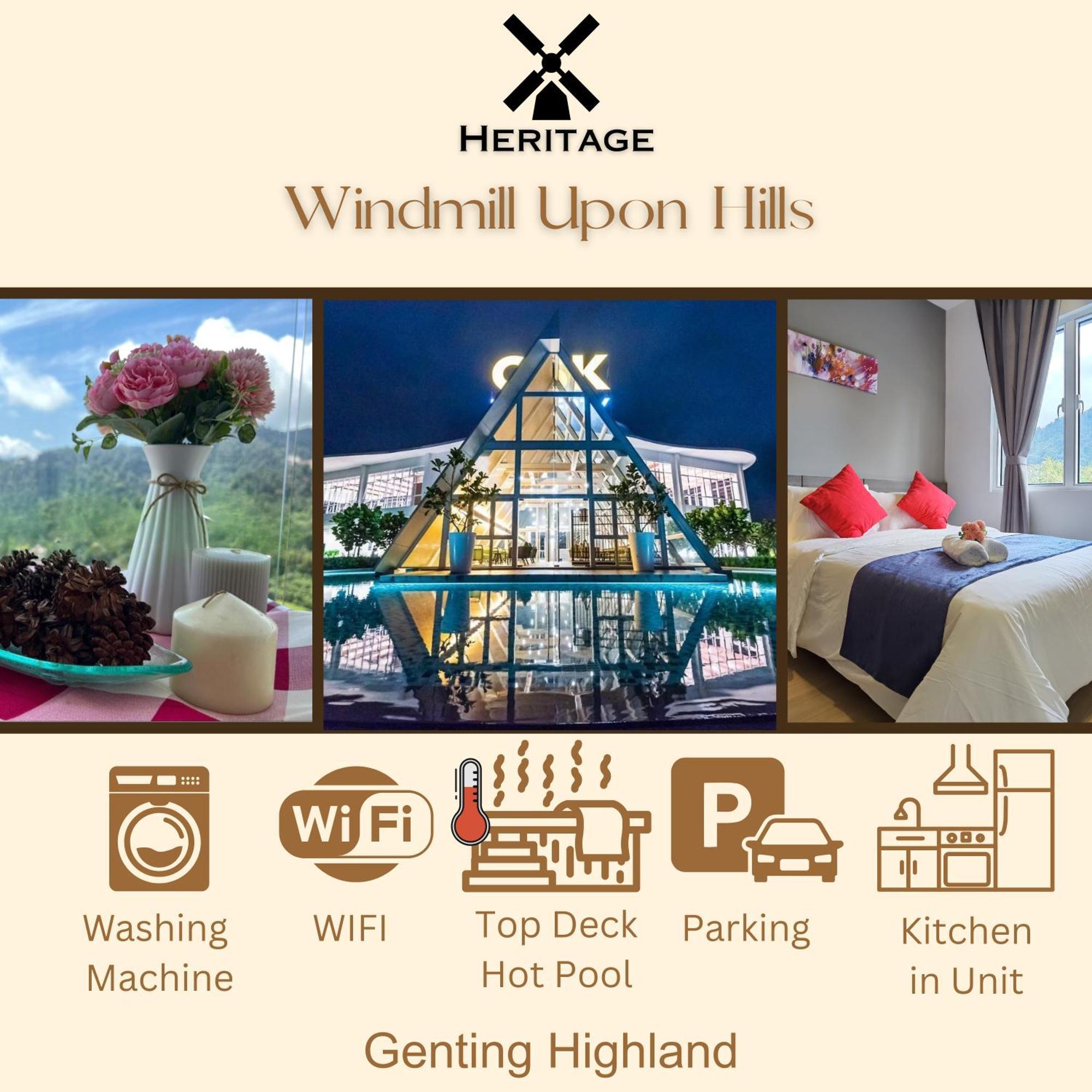 Windmill Upon Hills Luxurious Sky Villa 360 Sky Pool Heated Pool Mountainous Genting View Genting Highland By Heritage 云顶高原 外观 照片
